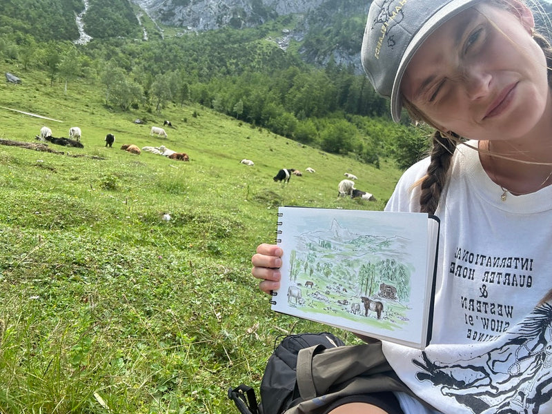 Målar kossor med kossor!